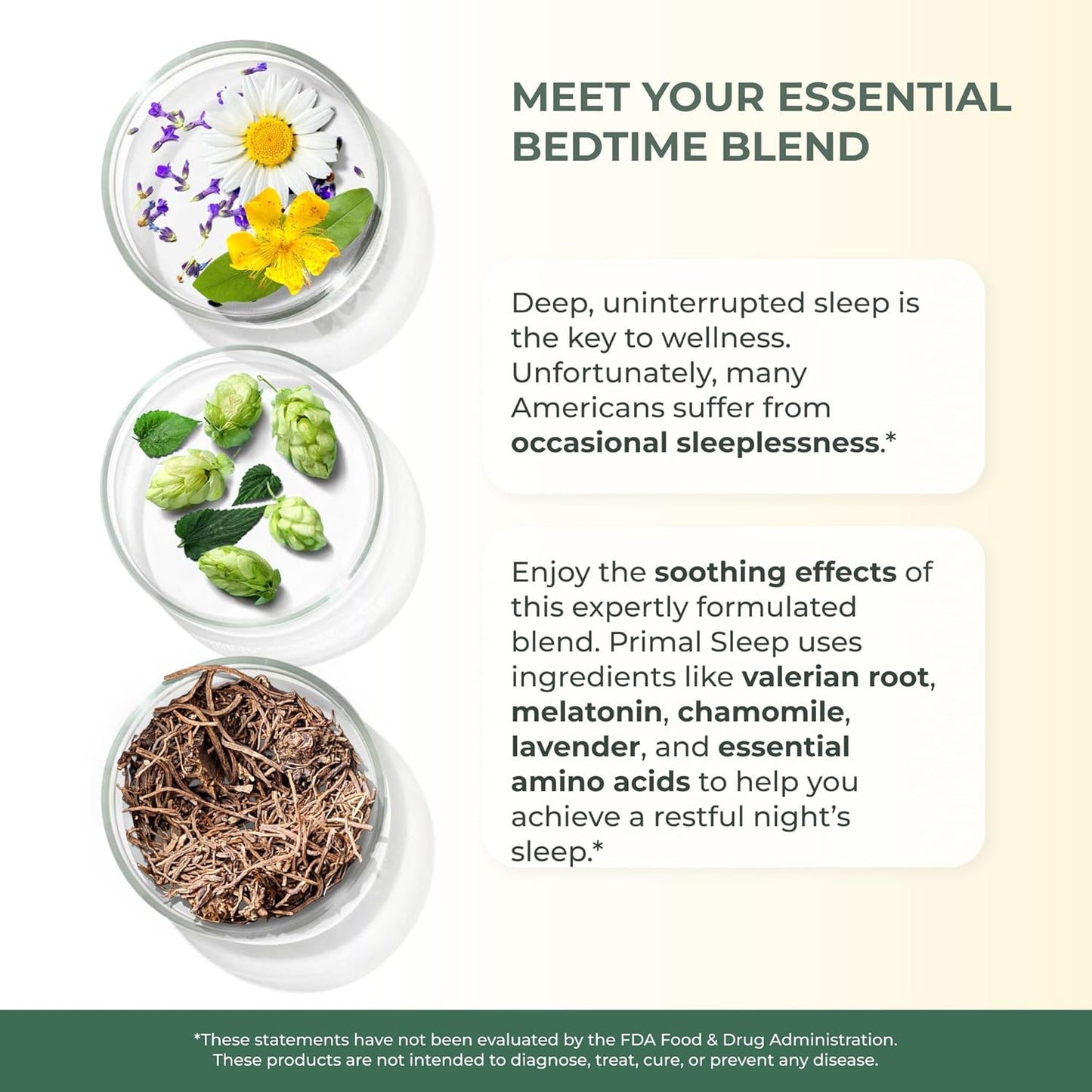 Primal Harvest 2 Pack, Primal Sleep, 120 Capsules with Valerian Root, L-Tryptophan, GABA, Chamomile, and Melatonin 3mg