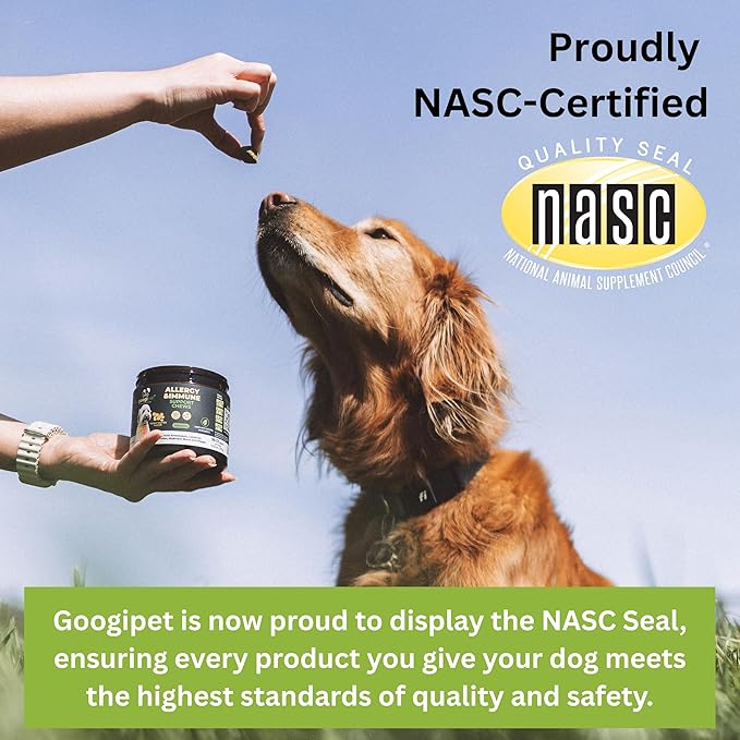 Googipet Daily Hemp Calming Chews for Dogs - Separation Anxiety Relief for Dogs, Non-Drowsy Dog Calming Chews - Anxiety Relief Treats with Valerian Root, & Hemp