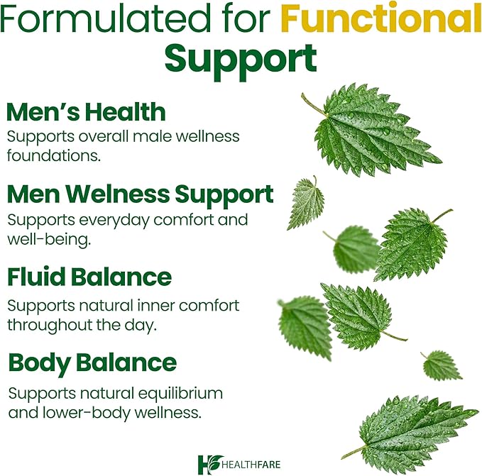 Healthfare Stinging Nettle Root Extract 7500mg | 200 Vegan Capsules | Extra Strength Herbal Supplement | Supports Prostate, Urinary & Hair Health | Non-GMO, Gluten-Free | Made in USA