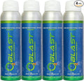 O2 Blast - Pure Oxygen Supplement - Filled with 99.99% Pure Oxygen to Support Fast Recovery, Increase Stamina & Enhance Focus for High Altitude and Action Sports, 4L Portable Can Flip-Top Cap, 4-Pack
