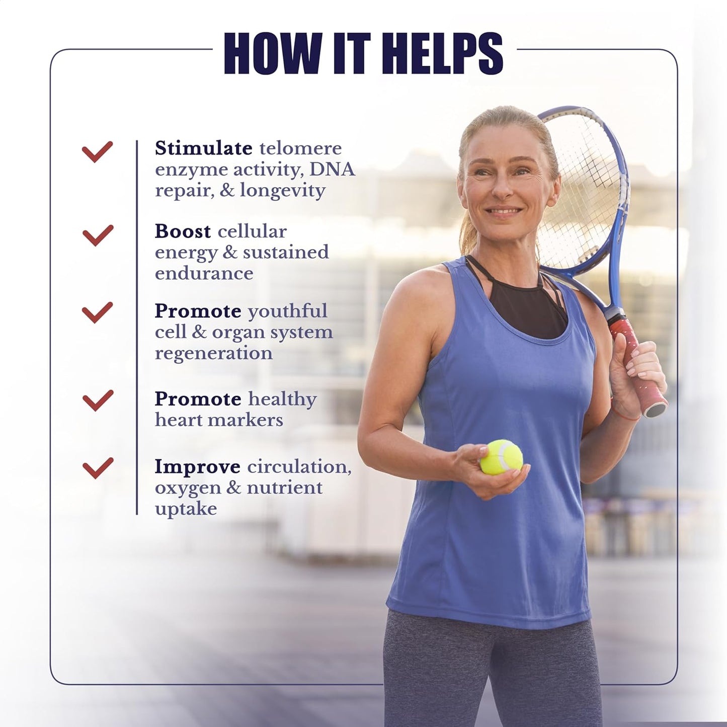 ActiveSpan- Longevity Formula Supplement with Ashwagandha, Cat’s Claw, Astragalus - Telomere Lengthening Supplements - Stem Cell Regeneration, 60 Capsules