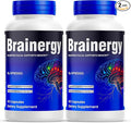 (2 Pack) Brainergy Capsules, Official Brainergy Supplement Pills with Natural Ingredients, Advanced Formula for Brain Health Support with Maximum Strength, Clarity & Focus (120 Capsules)