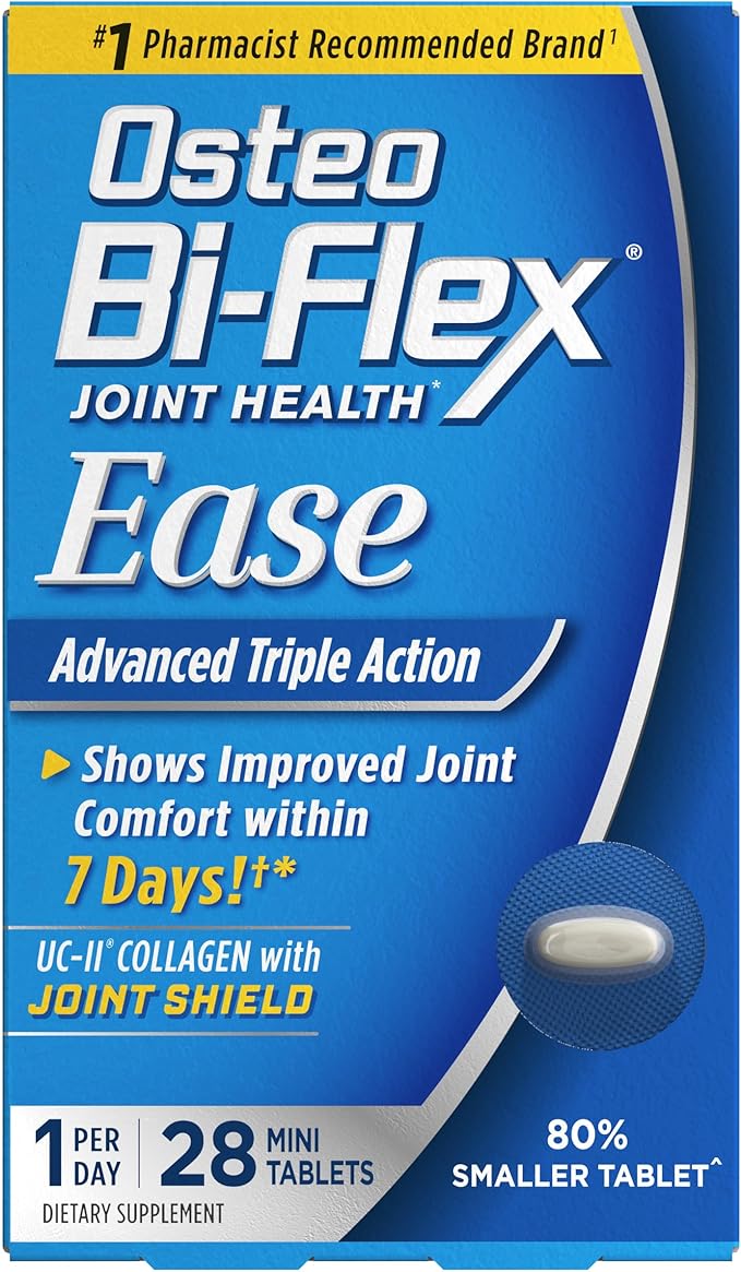 Osteo Bi-Flex Ease Advanced Triple Action with Vitamin D Joint Supplements, Mini-Tablets, 28 Count