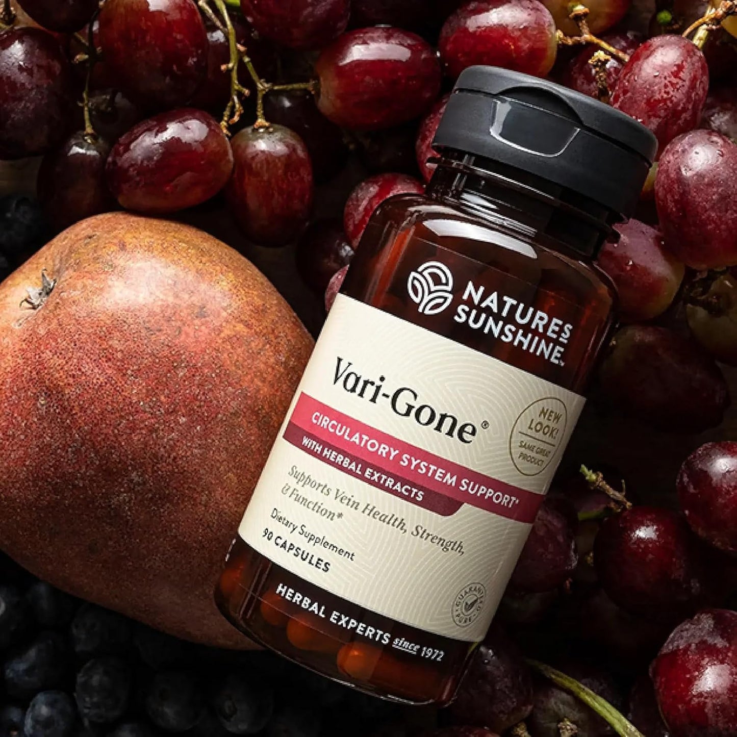 Nature's Sunshine Vari-Gone, 90 Capsules, Varicose Vein Supplements with 7 Powerful Herbs and Nutrients That Support Circulation for Vein Health, Strength, and Function