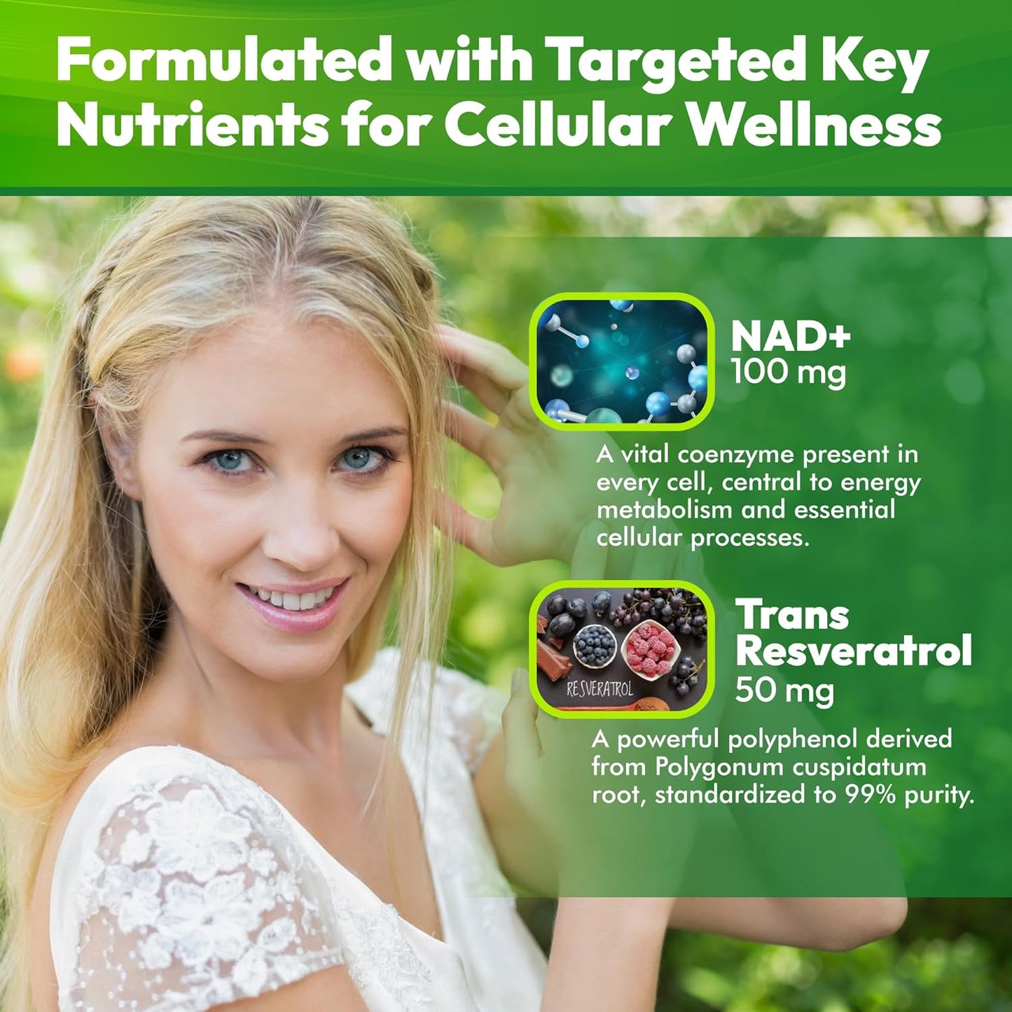 NAD+ Liquid Supplement - Liposomal NAD+ Boost for Healthy Aging Longevity & Cellular Energy - Nicotinamide & Resveratrol Complex for Brain & Mitochondrial Support - Vegan Sugar Free 4 fl oz