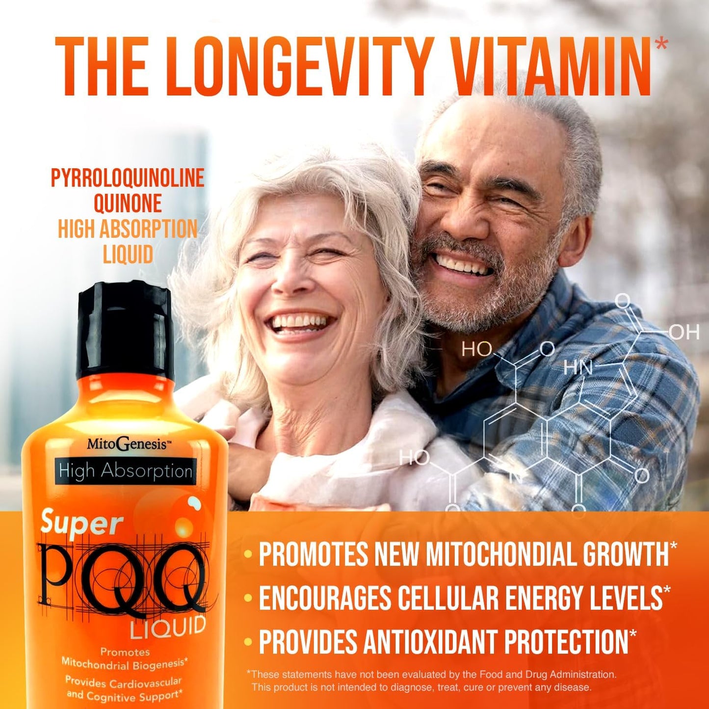 Mitogenesis - Super PQQ Liquid - Highly Absorbable Pyrroloquinoline Quinone 20 Milligram, Best Liquid PQQ for Mitochondrial Biogenesis, Supports Heart Health, Cognitive Function and Mental Focus