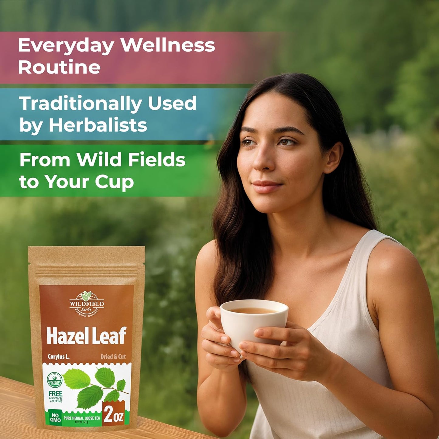 2 oz. Hazel Leaf Herbal Tea (Folium Coryli avellanae) – 56g Dried Hazel Leaf Tea Hojas de Avellano