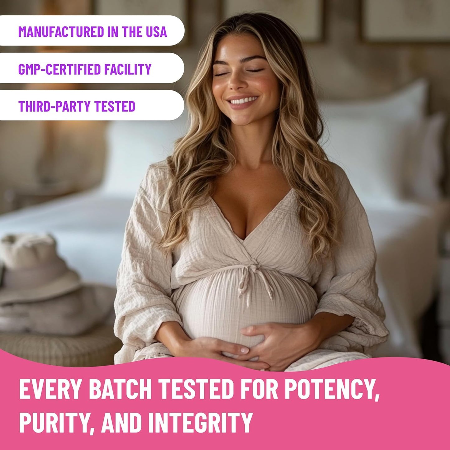 Mama's Select Prenatal Vitamins with Vegan DHA – Fish-Free, No Fish Burps, Allergen-Free, MTHFR Support, Methylated Folate & B Vitamins, Digestive-Friendly, No Biotin