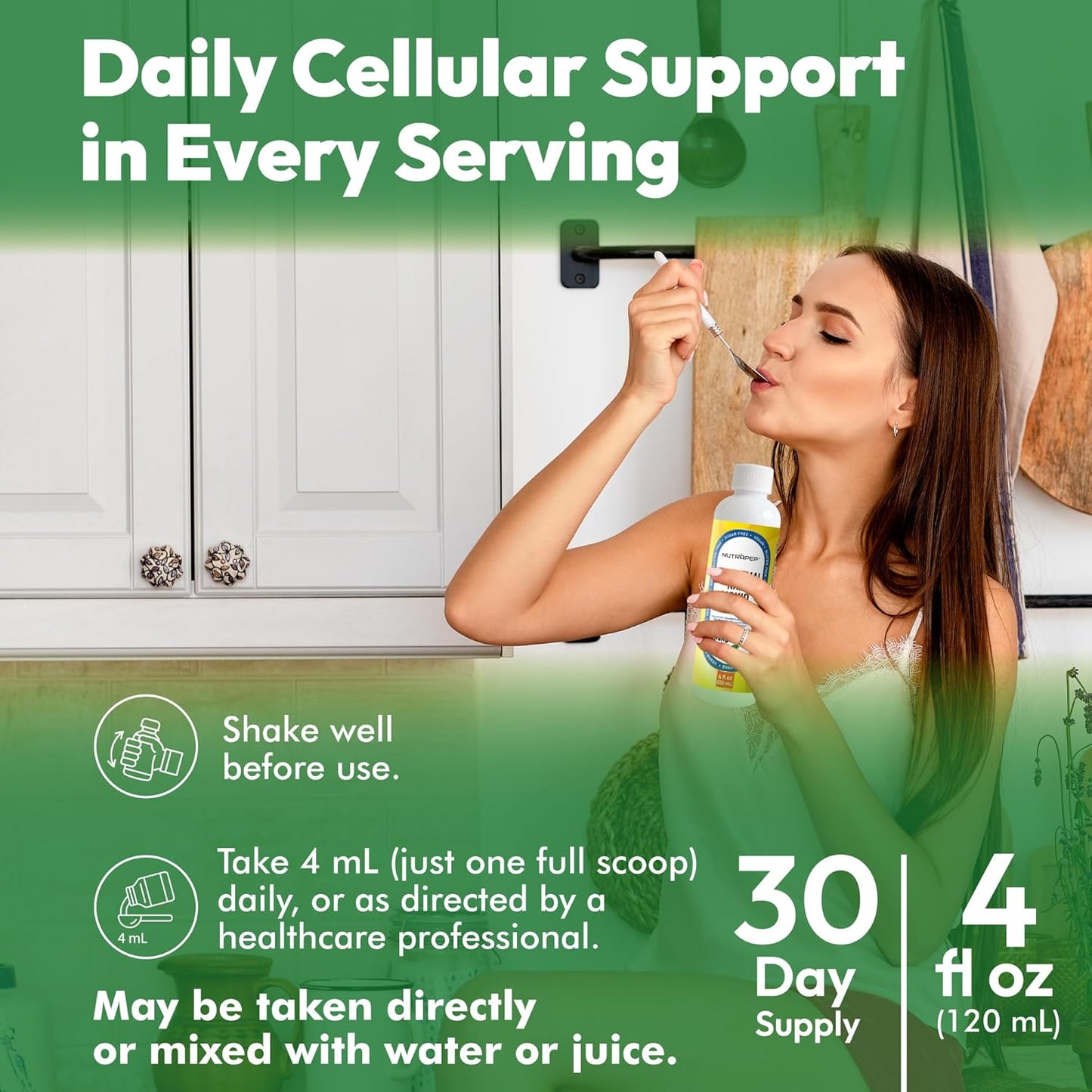 NAD+ Liquid Supplement - Liposomal NAD+ Boost for Healthy Aging Longevity & Cellular Energy - Nicotinamide & Resveratrol Complex for Brain & Mitochondrial Support - Vegan Sugar Free 4 fl oz