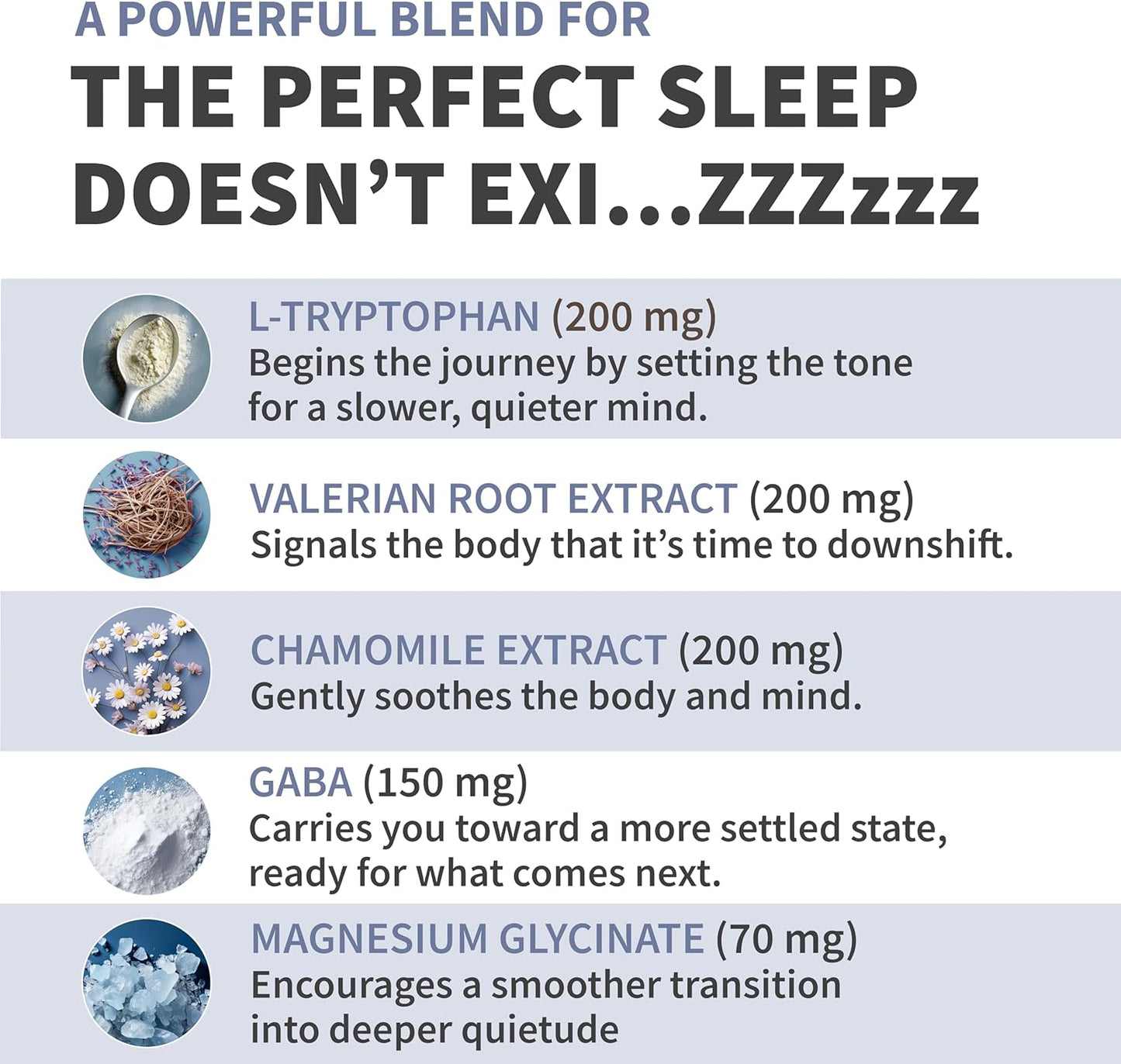 12-in-1 Sleep Support Capsules - Melatonin-Free and Non-Habit Forming Sleep Supplement with a Balanced Blend of Magnesium, Ashwagandha, L-Tryptophan, Valerian Root, GABA and 5-HTP (90 Capsules)