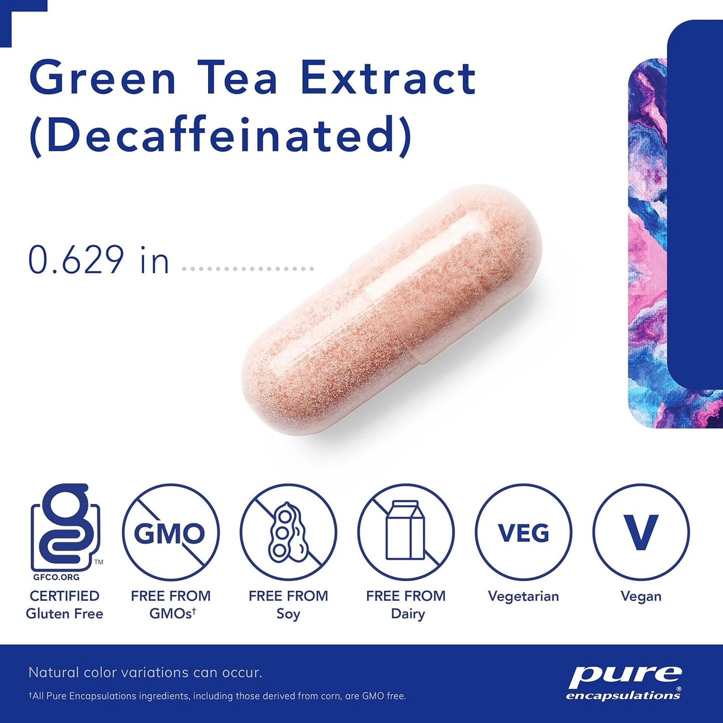 Pure Encapsulations Green Tea Extract (Decaffeinated) | Hypoallergenic Antioxidant Support for All Cells in The Body* | 60 Capsules