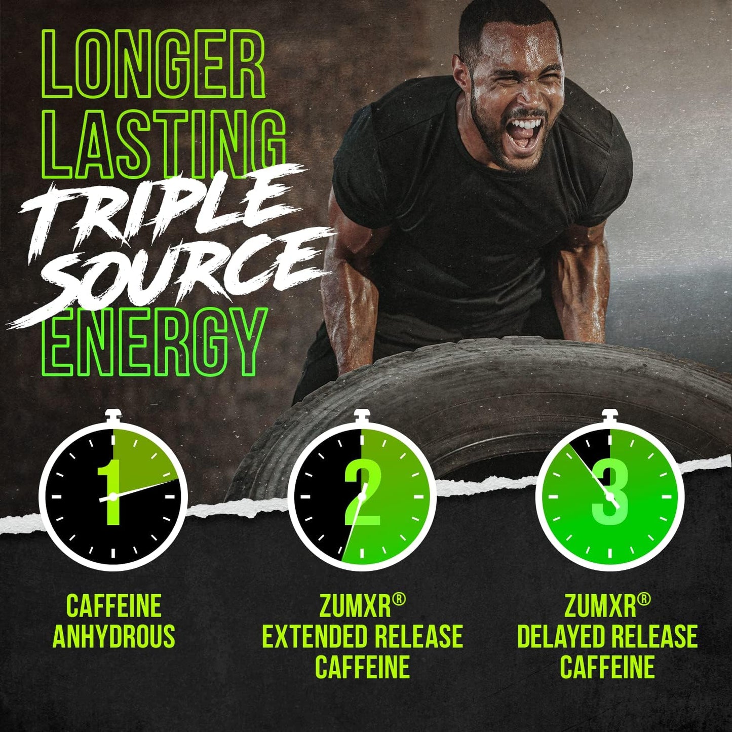 ALPHA LION Superhuman Pre Workout Powder, Beta Alanine, L-Taurine & Tri-Source Caffeine for Sustained Energy & Focus, Nitric Oxide & Citrulline for Pump (21 Servings, Sour Gummy Bear Flavor)