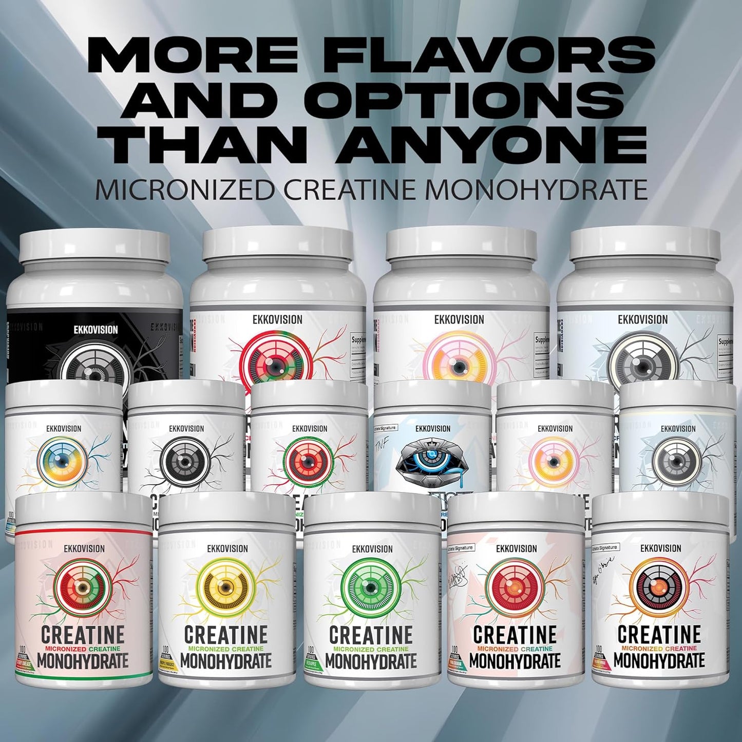 Creatine Monohydrate Powder, Micronized, Puckin' Blue Razz, Pre Workout & Post Workout Supplement for Men & Women, Energy Support, Easy to Mix in Shakes, Smoothies & Beverages, 50 Servings