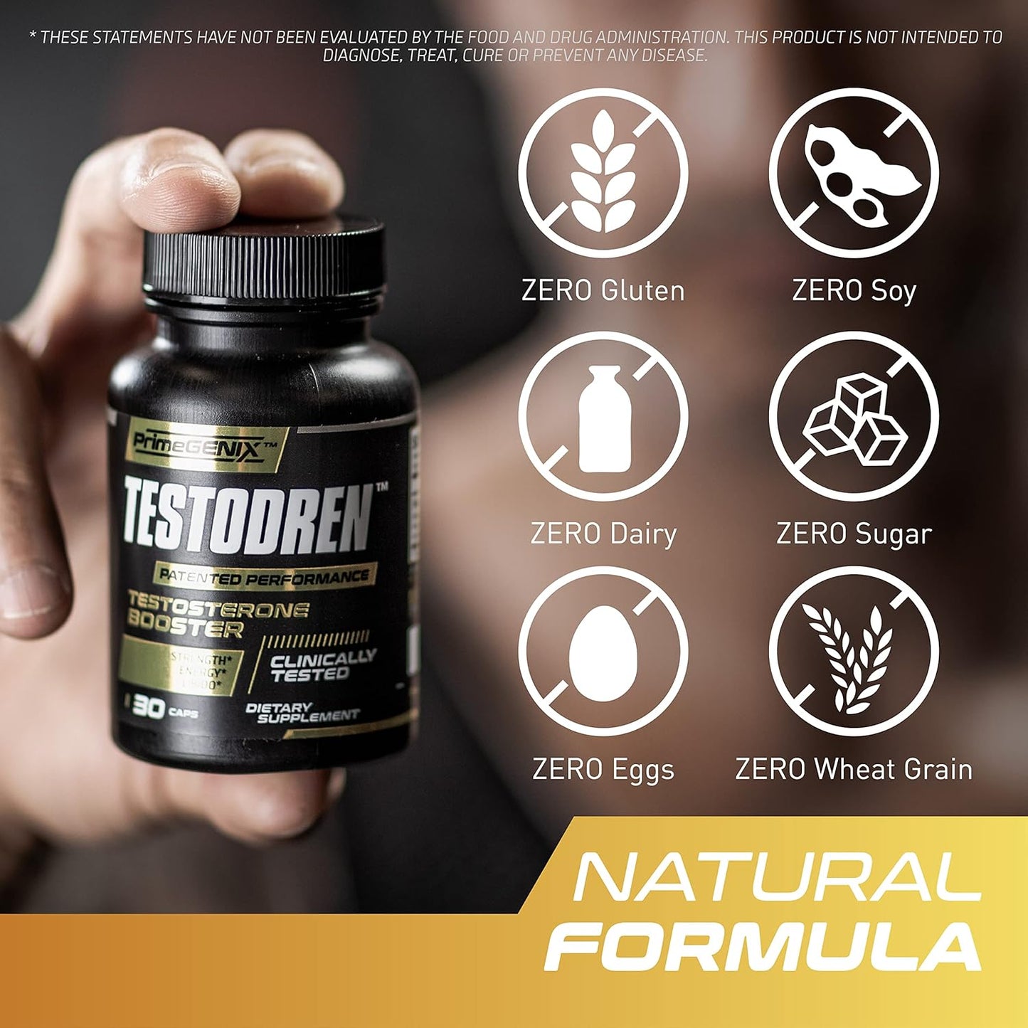 2X-TESTO Stack | DIM 3X & Testodren Bundle | Support Testosterone Levels | Improve Muscle Growth | Made in USA