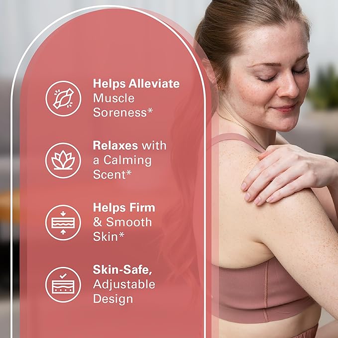 Arnica Sore Muscle Massage Oil and Massager Kit | Relaxing Post-Workout Recovery Duo for Sore Arms, Joints, Legs Cramps, and Lymphatic Drainage, Fast-Acting Formula, 8 fl oz by M3