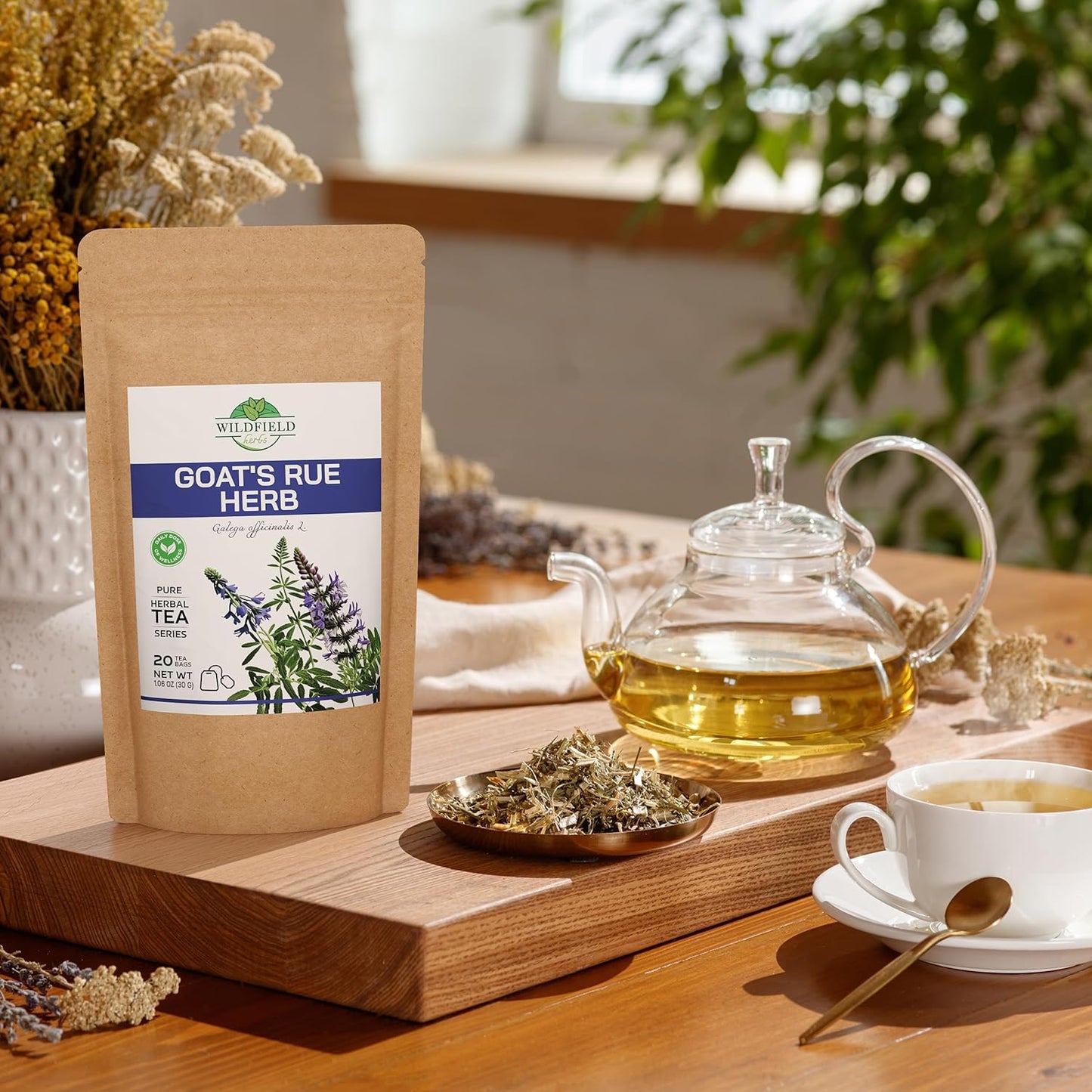 20 Bags Goat’S Rue Goat'S Goats Rue Herb Tea (Galega Officinalis L.) - 20 Count 1.5 g Tea Bags Blood Sugar French Lilac Ruda De Cabra