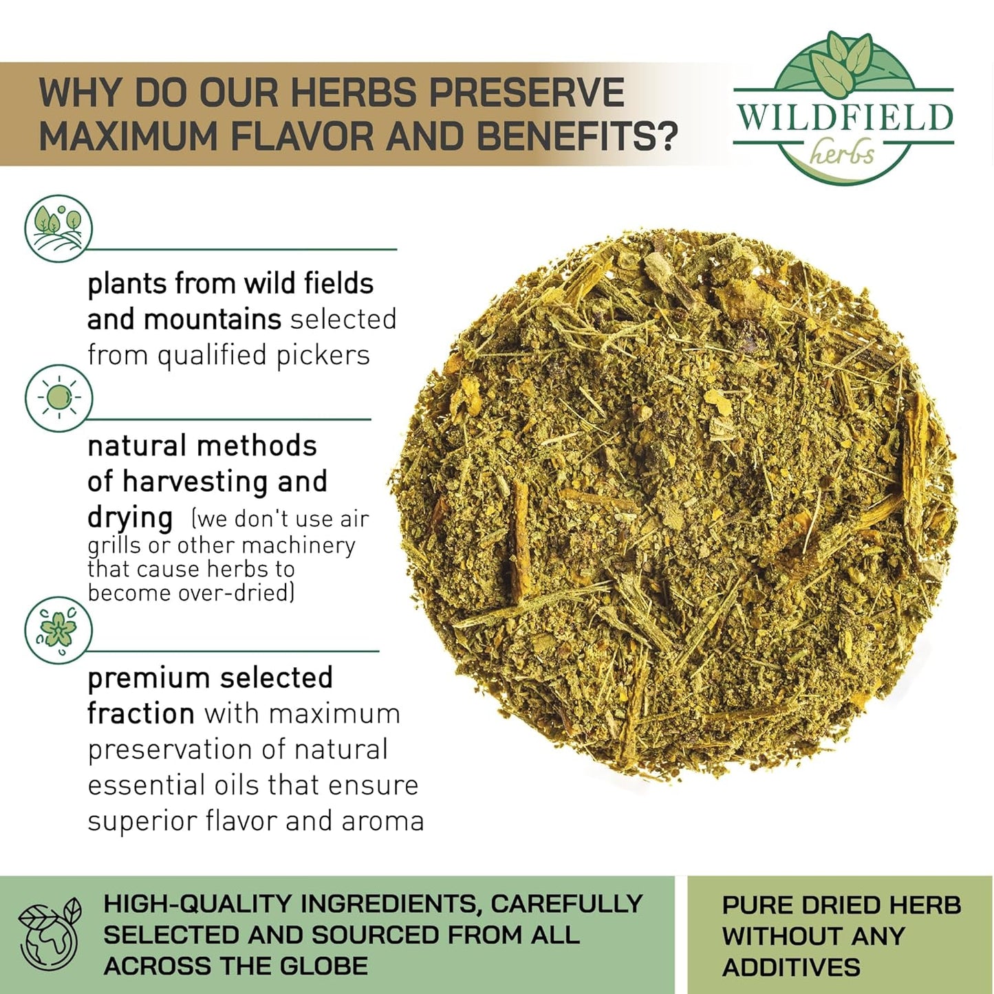 1.8 oz. Dried Mistletoe Herb Tea Goat'S (Viscum) - 50g Mistletoe Herb Herbal Tea Muerdago