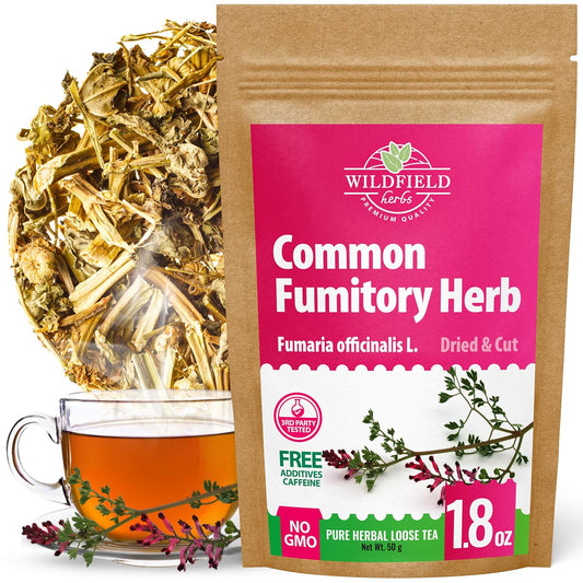 1.8 oz Dried Common Fumitory Herbal Tea (Fumaria Officinalis L.) Common Fumitory Herb Tea Palomilla Hierbas (Fumaria) - 50g