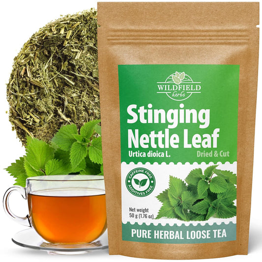 1.8 oz. Dried Nettle Leaf Tea Ortiga Planta Stinging Nettle Leaf Herb (Urtica Dioica) - 50g Herbal Tea Ortiga Verde Te
