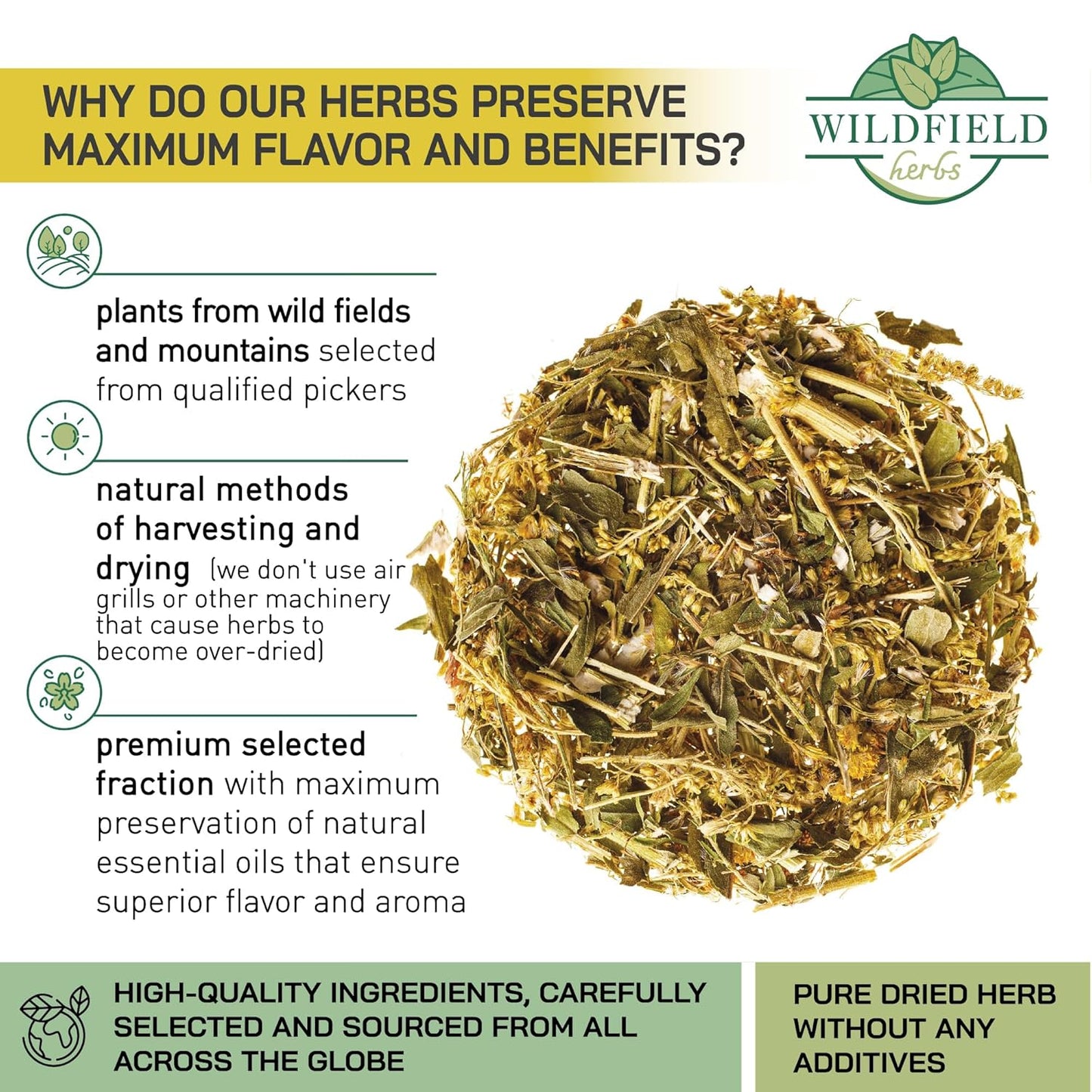 30 Bags Goldenrod Tea Herb Golden Root (Solidago virgaurea L.) - 45g Dried Golden Rod Herbs Herbal Tea