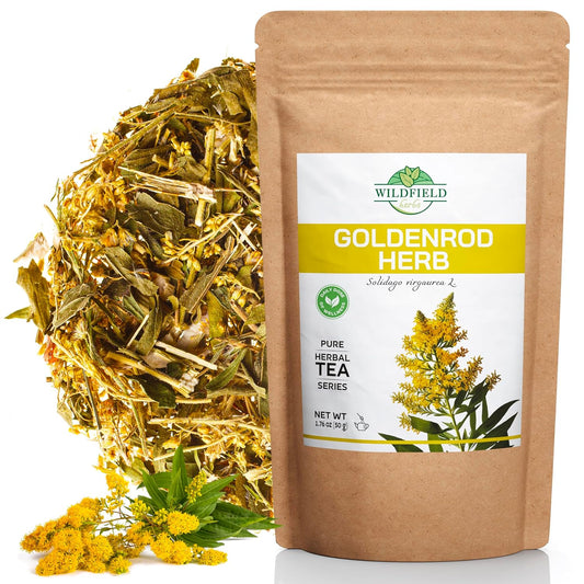 1.8 oz. Goldenrod Tea Herb Golden Root (Solidago Virgaurea L.) - 50g Dried Golden Rod Herbs Herbal Tea