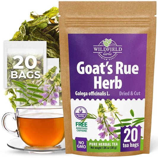 20 Bags Goat’S Rue Goat'S Goats Rue Herb Tea (Galega Officinalis L.) - 20 Count 1.5 g Tea Bags Blood Sugar French Lilac Ruda De Cabra