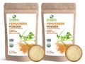 Organic Fenugreek Powder | 16 oz - Pack of 2 | USDA Organics and Non-GMO Verified Project Approved | Product of India | 100% Raw and Natural | Resealable Kraft Bag by SHOPOSR