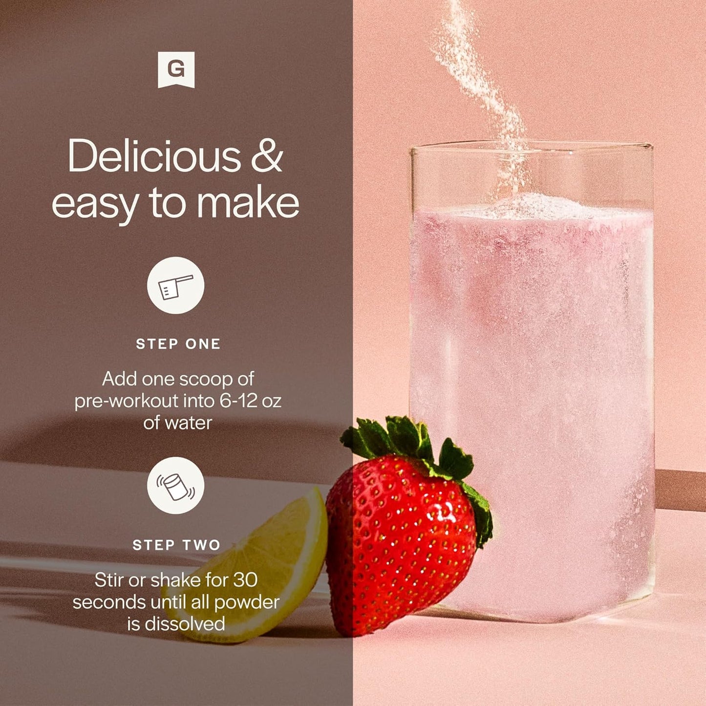 Gainful High Intensity Pre Workout Powder with 200mg Caffeine, 5g Creatine, Strawberry Lemonade Flavor, Supports Energy, Strength, Endurance, & Recovery, BCAAs, Beta Alanine, L-Citrulline, 20 Servings