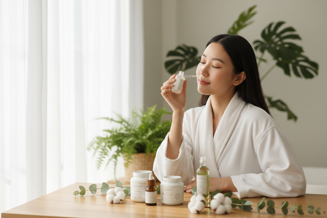 wellness products real image with model